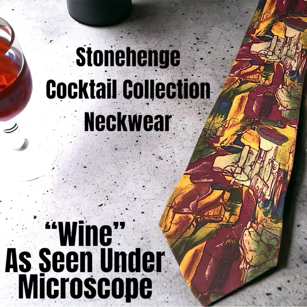 Limited Edition Tie Cocktail Collection “Wine” As Seen Under A Microscope